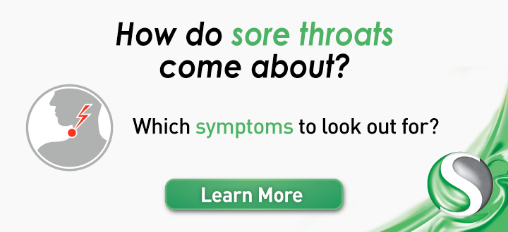 How do sore throats come about?