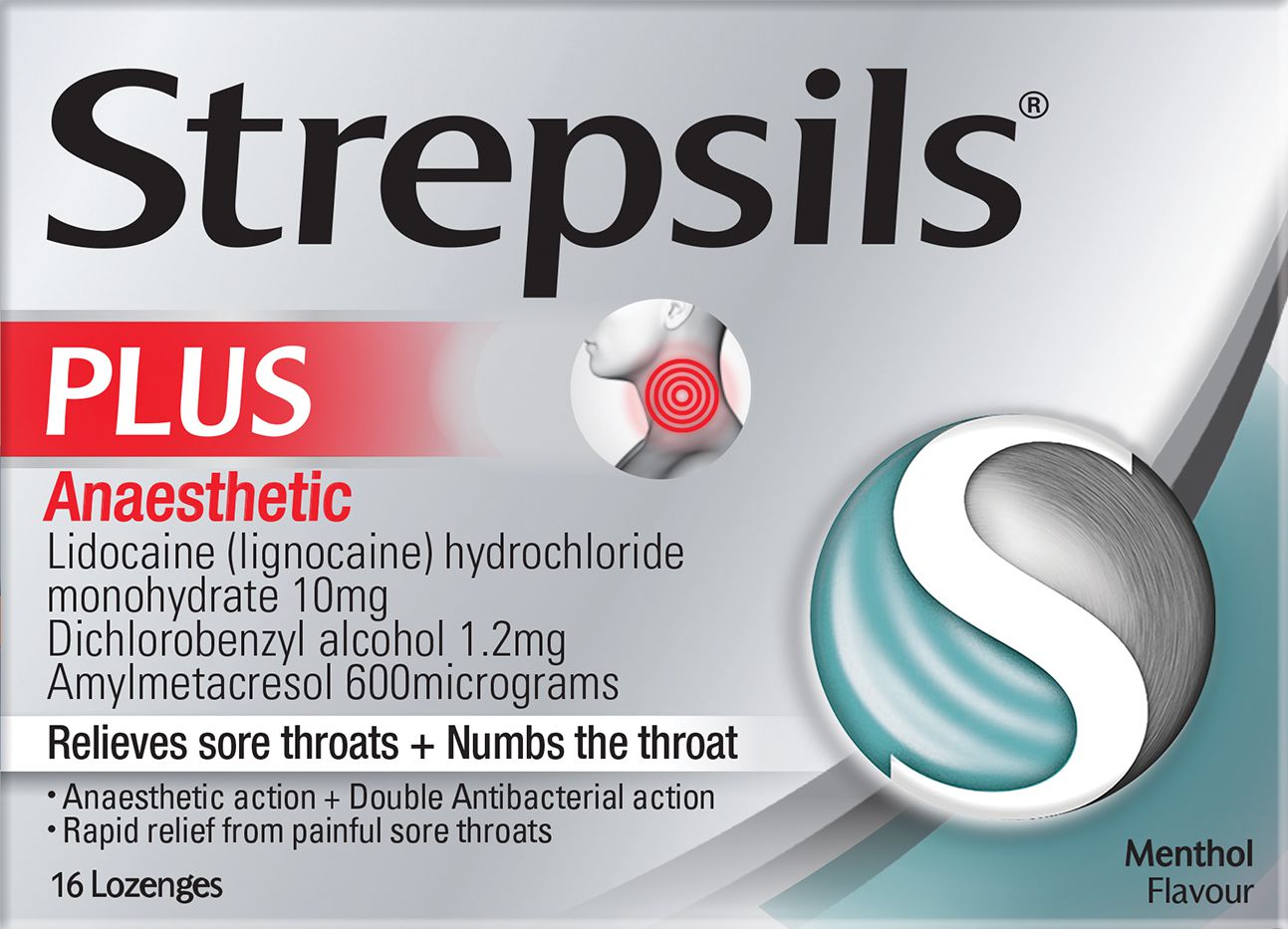 Strepsils Plus Anaesthetic Lozenges 16s